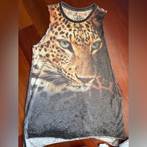 Leopard Print Sleeveless Women’s Tank